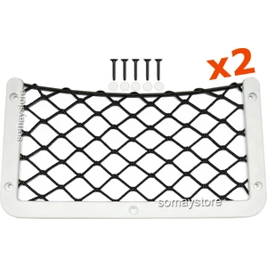 Tekne Eşya Taşıyıcı Ceplik Eşya Filesi Beyaz 32x17cm 2 Adet