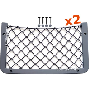 Tekne Eşya Taşıyıcı Ceplik Eşya Filesi 35 x 20 cm Gri 2 Adet