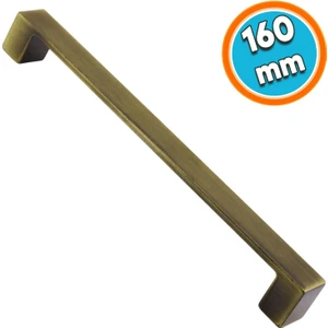 Mobilya Mutfak Dolabı Çekmece Dolap Kapak Kulpu Kulbu Antik Sarı 160 mm Düz Metal Kulp