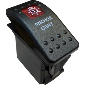 Deniz Feneri Sembollu Lambalı Işıklı Araç On Off Aç Kapa Anahtar Düğme Oto İçin 12-24 Volt Switch 3 Pinli