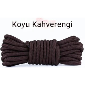 2 ÇİFT- 120 cm , Koyu Kahvrengi, Sağlam, Fitilli, Çift Katmanlı, Ekstra Dayanıklı Bağcık, Bot Bağcığı