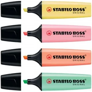 Boss Pastel Renk Fosforlu Kalem 4 Renk