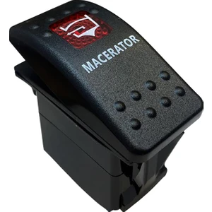 Macaratör Sembollu Lambalı Işıklı Araç On Off Aç Kapa Anahtar Düğme Oto İçin 12-24 Volt Switch 3 Pinli