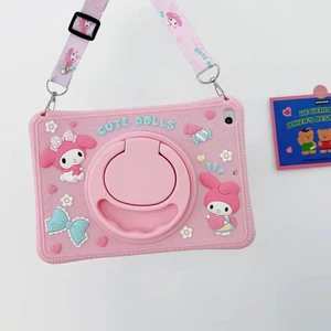Alfa MEC Samsung Galaxy Tab A9 Plus 11 Inç X210 X215 X216 Uyumlu Cute Dolls Standlı Çocuklara Özel Karakterli