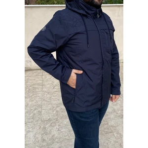 Remsa Spor Büyük Beden Erkek Kapüşonlu Rüzgar Geçirmez Cep Detaylı Içi Fileli Yağmurluk Laci Remsa Spor TH901