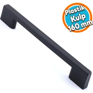 Mobilya Mutfak Dolabı Çekmece Dolap Kulpları Kapak Kulpu Kulbu Siyah 160 mm Plastik Kulp