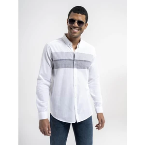 Erkek Gömlek Beyaz Siyah LF2035970