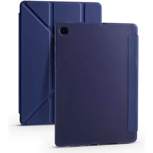 Samsung Galaxy Tab S6 Lite Yatay ve Dikey Standlı Antişok Köşe Korumalı Kalemlikli Origami Slikon Kılıf ve Ekran Koruyucu P610