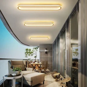 Zr Aydınlatma Gold Oval 80X16CM 4000k Işık Rengi, Kumandalı LED Tavan Lambası,oval Avize,modern Aydınlatma,dekoratif Işık