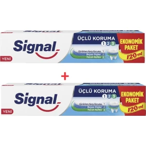 Diş Macunu Üçlu Koruma 120+120 ml