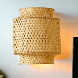 Ocean Point Bambu Aplik Aydınlatma Duvar Aplik Iç Mekan Iskandinav Tasarım 29CM Oceanpoint
