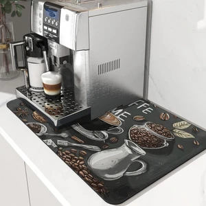 Valerine Life Kahve Makinesi Matı Su Geçirmez Kaymaz Yıkanabilir Çaycı, Çay Espresso Makinesi Pad 35X45CM 27240104