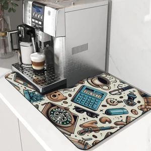 Valerine Life Kahve Makinesi Matı Su Geçirmez Kaymaz Yıkanabilir Çaycı, Çay Espresso Makinesi Pad 35X45CM 27240108