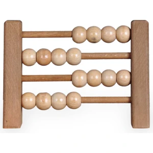 Doğal Sağlıklı Ahşap Abaküs Oyuncak, Montessori Toys, Çocuk ve Odası Ahşap DEKOR-5018