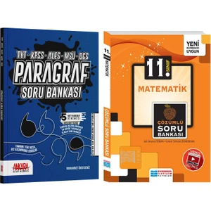 Evrensel İletişim Yayınları  11.Sınıf  Matematik ve Ankara Kitap Merkezi Yayınları Paragraf Soru Bankası Seti 2 Kitap
