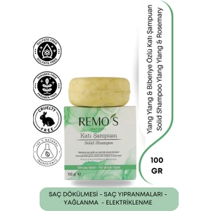 Remo's Natural  Katı Şampuan - Ylang Ylang & Biberiye Özlü 100 gr