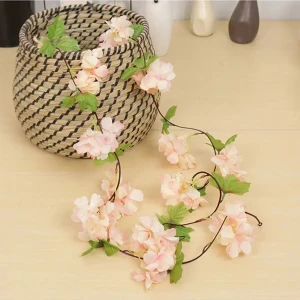Yapay Çiçek Bahar Dalı Sarmaşık Japon Kiraz Çiçekli 230CM 18çiçekli 1. Dolanabilenmodel