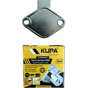 Kupa Hırdavat Kupa Çekmece Kilidi - Oval