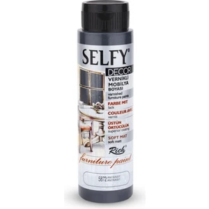 Selfy Decor Kendinden Vernikli 500CC Mobilya Boyası Antrasit 09594
