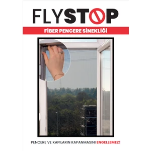 Fly Stop Cırtbantlı Fiberglass Pencere Sinekliği 75X125 cm