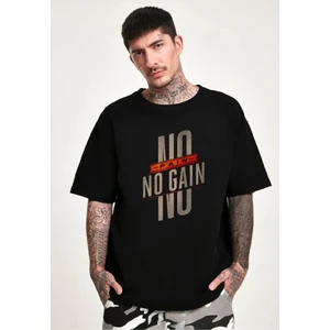No Pain No Gain Baskılı Oversize Tshirt
