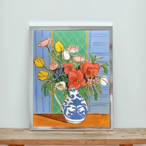 Lule Hobby Sayılarla Boyama Seti Vazodaki Çiçekler -12 40X50 cm