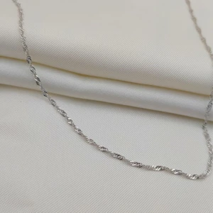 Gümüş Singapur Zincir Kolye 925 Ayar