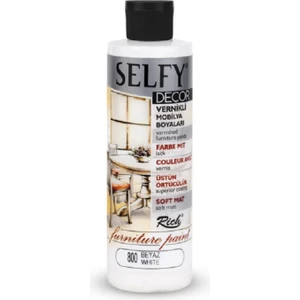 Selfy Decor Kendinden Vernikli 240CC Mobilya Boyası Beyaz 09429