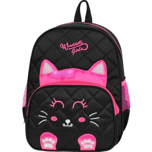 Lisanslı Kapitone Kedi Anaokul Kreş Sırt Çantası