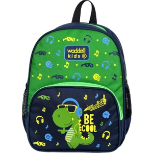 Wadddell Lisanslı Dinazor Desenli Lacivert Anaokulu Kreş Okul Öncesi Çocuk Sırt Çantası