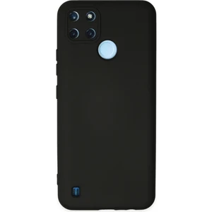 Case World Caseworld Realme C21Y Kapak Içi Kadife Kamera Korumalı Lansman Silikon Kılıf - Siyah