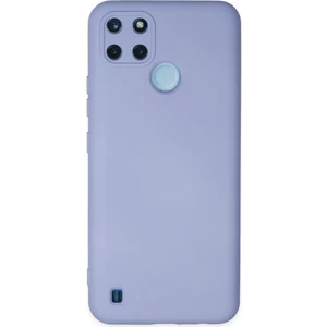 Case World Caseworld Realme C21Y Kapak Içi Kadife Kamera Korumalı Lansman Silikon Kılıf - Lila