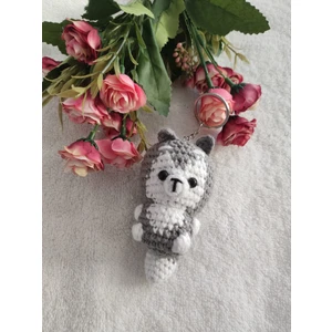Trendo Gurumi Amigurumi Oyuncak Anahtarlık Kurt (6 Cm)