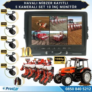 5 Kameralı Mibzer Havalı Tohum Makinesi 10 Inç Monitör 1080P