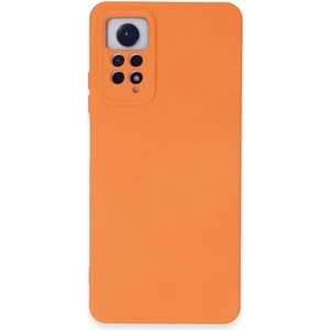 Kzy Xiaomi Redmi Note 12 Pro 4g Kapak Içi Kadife Kamera Korumalı Lansman Silikon Kılıf - Turuncu