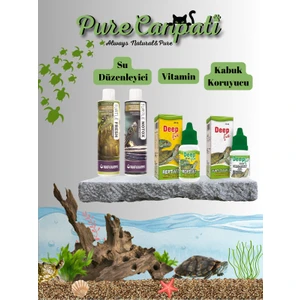 Kaplumbağa  Tam Bakım Seti(Vitamin,kabuk Koruyucu,su Düzenleyici)
