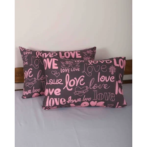 2li Yastık Kılıfı Kapaklı Love