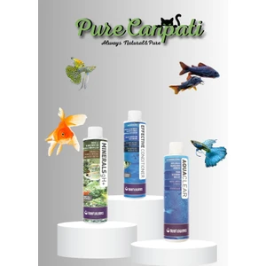 Purecanpati Akvaryum Su Düzenleyici,berraklaştırıcı ve Mineral Seti