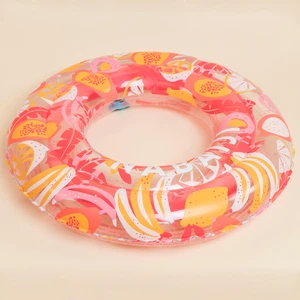 Nabaiji Şişme Yüzme Simidi - 65 cm - Şeffaf Pembe