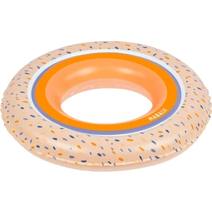 Nabaiji Şişme Yüzme Simidi - 51 cm - Yeşil Gökkuşağı Baskılı
