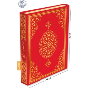 Merve Yayınları Kuranı Kerim Bilgisayar Hatlı Kırmızı Renk Hafız Boy