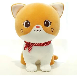 Kewendashiye Karikatür Kedi Peluş Bebek Sevimli Doldurulmuş Yavru Kedi Paçavra Oyuncak Elastik Yumuşak Kanepe Minderi (Yurt Dışından)