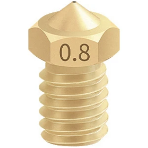 egc Teknoloji 0.8mm E3D V5/v6 Pirinç Nozzle - 1.75MM