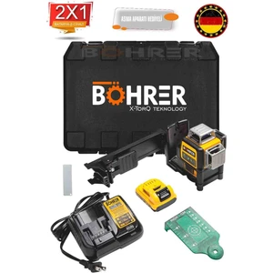 12V Max Lazer Seviyesi, Yeşil Çizgi Lazeri, 3 Yollu, 360 Derece Profesyonel