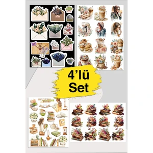 Süper Flower Set-Planner Ajanda Bullet Journal Için Uygun Set
