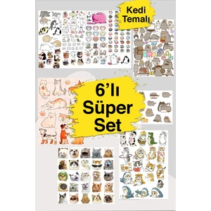 Süper Sevimli Hayvan Sticker Set-Planner Ajanda Bullet Journal Için Uygun Set