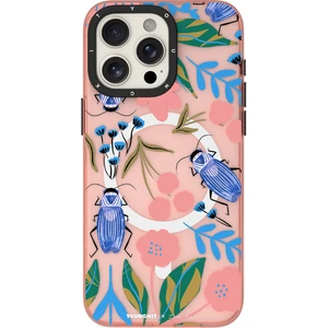 iPhone 15 Pro Max Uyumlu Kılıf Magsafe Şarj Özellikli Youngkit Huagu Serisi Kapak Pembe