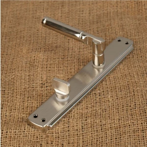 Can Aynalı Nikel Saten Wc Banyo Kapı Kolu 1 Takım ( Içeride Sağ El ile Açılır )