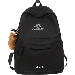 Ins Japon Tarzı Harajuku Moda Mektup Sırt Çantası Kore Versiyonu Basit Ruiying Öğrenci Okul Çantası Kadın Büyük Kapasiteli Sırt Çantası Erkek (Yurt Dışından)