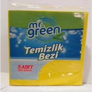 Mr. Green Temizlik Bezi 5'li 38 x 40 cm